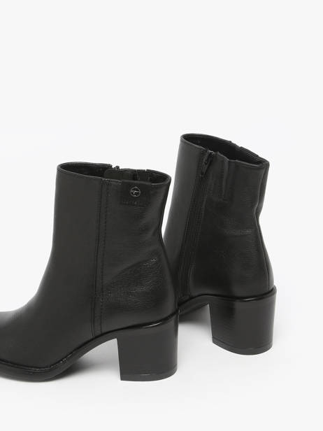 Enkellaarsjes Met Hak Uit Leder Tamaris Zwart women 45 ander zicht 3